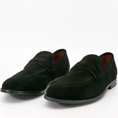 Туфли  Mirco Osvaldo  черный  замша Z-90442 фото в интернет-магазине | Omadey.ru