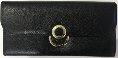 Кошелек  Calipso  черный  кожа c06428 фото в интернет-магазине | Omadey.ru
