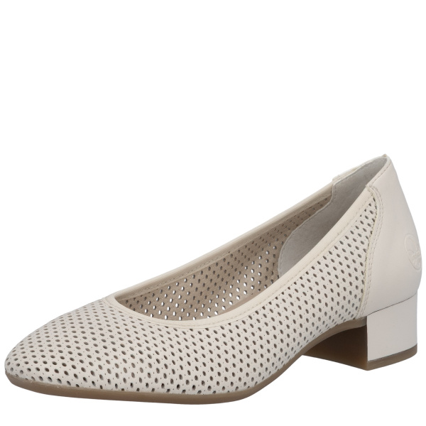 Фото Туфли  Rieker  бежевый  кожа/кожа искусств.  F-401276