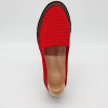 Слипоны  Rovigo  красный  текстиль F-90957 фото в интернет-магазине | Omadey.ru