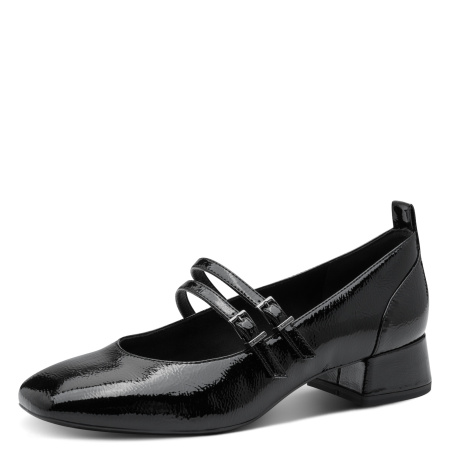 Туфли  Tamaris  черный  кожа искусств. Z-400925 фото в интернет-магазине | Omadey.ru