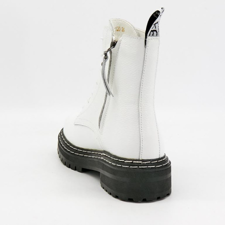 Ботинки  CV Martanni  белый  кожа Z-90670 фото в интернет-магазине | Omadey.ru