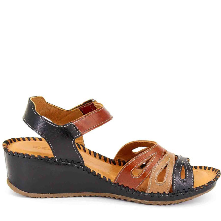 Босоножки  Rovigo  коричневый  кожа F-80912 фото в интернет-магазине | Omadey.ru