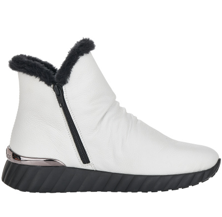 Ботинки  Remonte  белый  кожа/текстиль Z-90222 фото в интернет-магазине | Omadey.ru