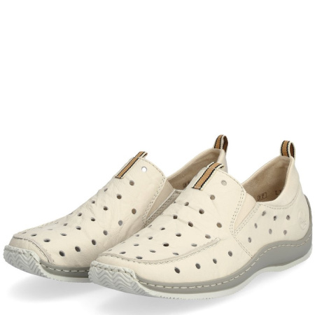 Туфли  Rieker  бежевый  кожа/текстиль F-300249 фото в интернет-магазине | Omadey.ru