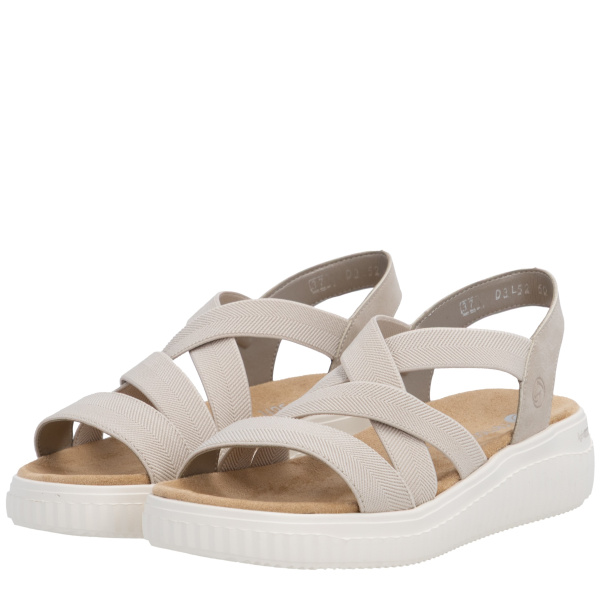 Фото Босоножки  Remonte бежевый кожа искусств./текстиль F-401110