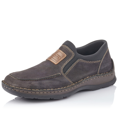 Мокасины  Rieker  черный  кожа/кожа искусств./текстиль F-100101 фото в интернет-магазине | Omadey.ru