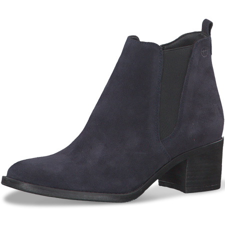 Ботинки  Tamaris  синий  кожа Z-90047 фото в интернет-магазине | Omadey.ru