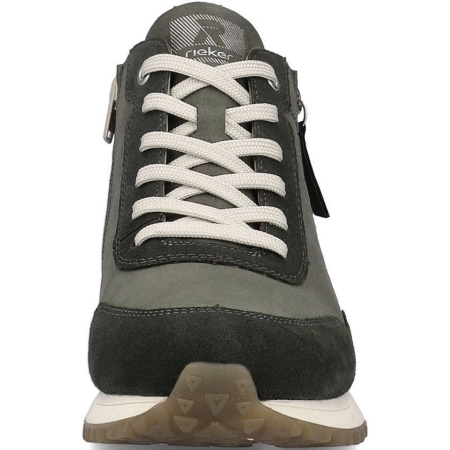 Ботинки  Rieker  зеленый  кожа/кожа искусств. Z-300144 фото в интернет-магазине | Omadey.ru