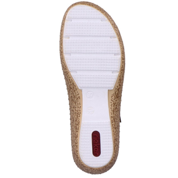 Фото Туфли летние  Rieker  синий  кожа F-400082