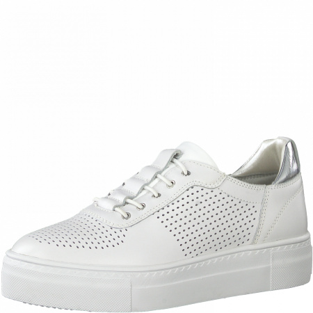 Кроссовки  женские Tamaris  белый  кожа F-90517 фото в интернет-магазине | Omadey.ru