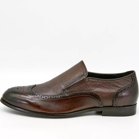 Туфли  Romitan  коричневый  кожа Z-100688 фото в интернет-магазине | Omadey.ru