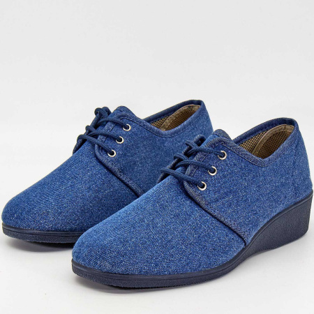 Туфли  Imara ORTO  синий  текстиль F-90012 фото в интернет-магазине | Omadey.ru