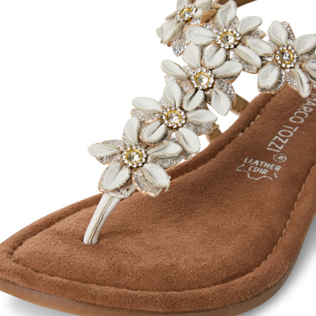 Сандалии  Marco Tozzi  белый  кожа F-400604 фото в интернет-магазине | Omadey.ru