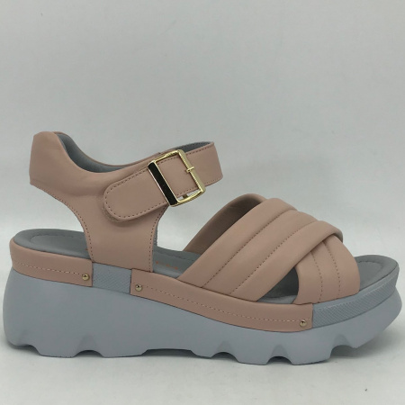 Босоножки  Dakkem  бежевый  кожа F-90207 фото в интернет-магазине | Omadey.ru