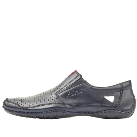 Туфли летние  Rieker  синий  кожа F-400113 фото в интернет-магазине | Omadey.ru