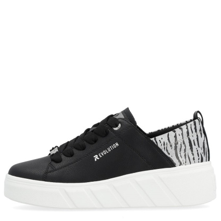 Кеды  Rieker-Evolution  черный  кожа/кожа искусств. F-300075 фото в интернет-магазине | Omadey.ru