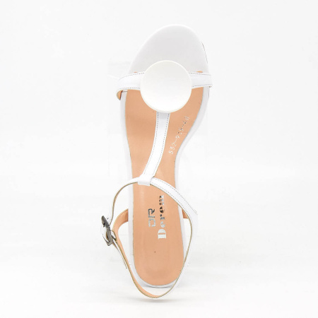 Босоножки  Derem  белый  кожа F-80560 фото в интернет-магазине | Omadey.ru