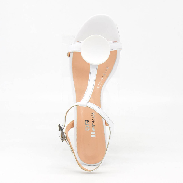 Фото Босоножки  Derem  белый  кожа F-80560