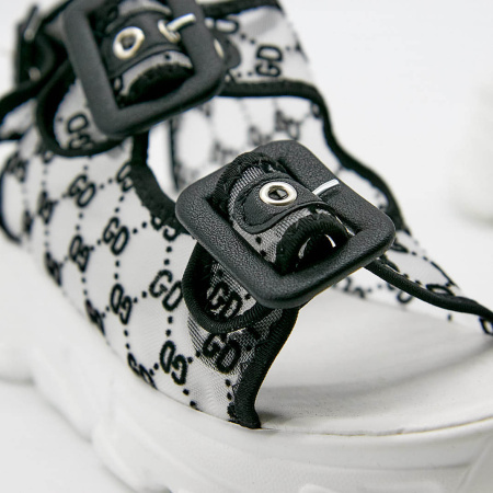 Сандалии  Glam Forever  белый  текстиль F-91141 фото в интернет-магазине | Omadey.ru