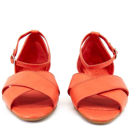 Босоножки  Rovigo  красный  кожа F-80905 фото в интернет-магазине | Omadey.ru