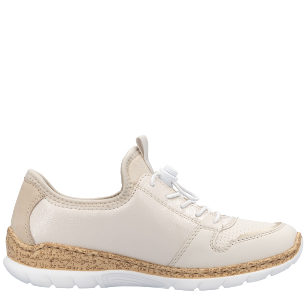 Фото Кроссовки  Rieker  бежевый  кожа искусств./текстиль F-400227