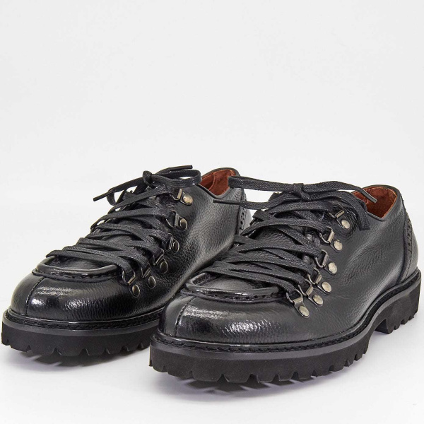 Фото Полуботинки  Mirco Osvaldo  черный  кожа Z-90321