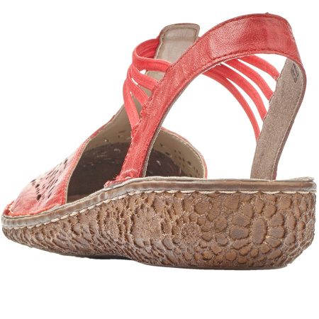 Сандалии  Rieker  красный  кожа/кожа искусств. F-81041 фото в интернет-магазине | Omadey.ru