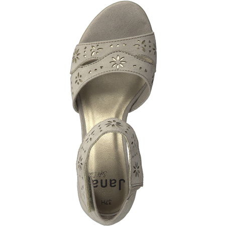 Босоножки  Jana  серый  текстиль F-7288 фото в интернет-магазине | Omadey.ru