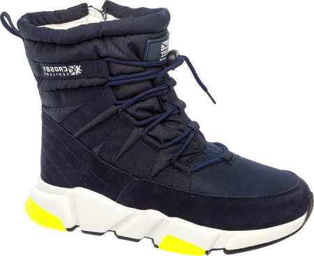 Полусапоги  Crosby  синий  нейлон-иск.замша Z-8997 фото в интернет-магазине | Omadey.ru