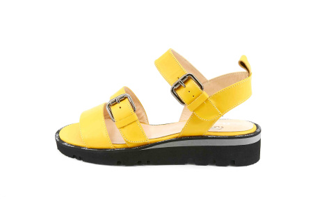 Босоножки  Derem  желтый  кожа F-80228 фото в интернет-магазине | Omadey.ru