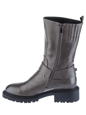 Полусапоги  Bonavi  серый  кожа Z-100293 фото в интернет-магазине | Omadey.ru