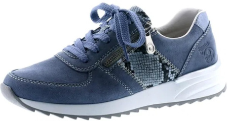 Кроссовки  Rieker  голубой  кожа/кожа искусств. F-90174 фото в интернет-магазине | Omadey.ru