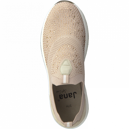 Слипоны  Jana  розовый  текстиль F-100283 фото в интернет-магазине | Omadey.ru