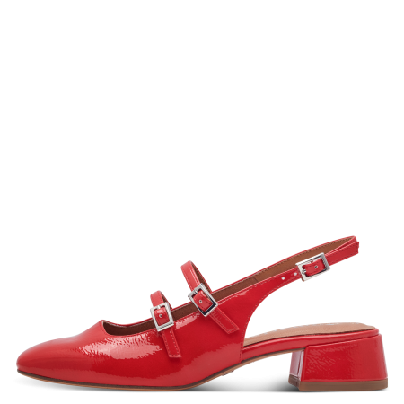 Босоножки  Tamaris  красный кожа искусств. F-400901 фото в интернет-магазине | Omadey.ru