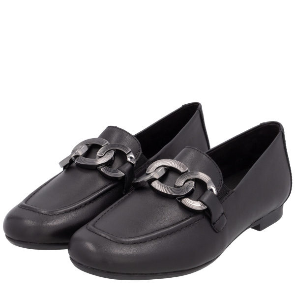 Фото Туфли  Remonte  черный  кожа F-400219