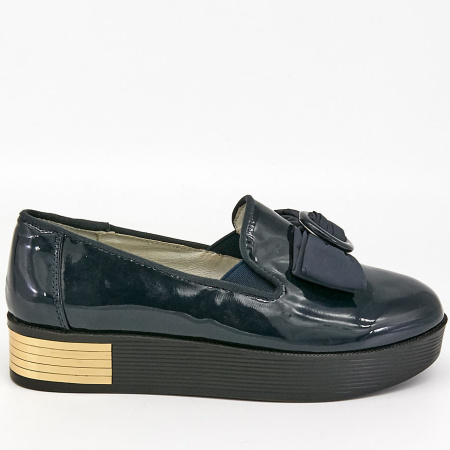 Туфли  Betsy  синий  кожа лаковая искусств. Z-7042 фото в интернет-магазине | Omadey.ru