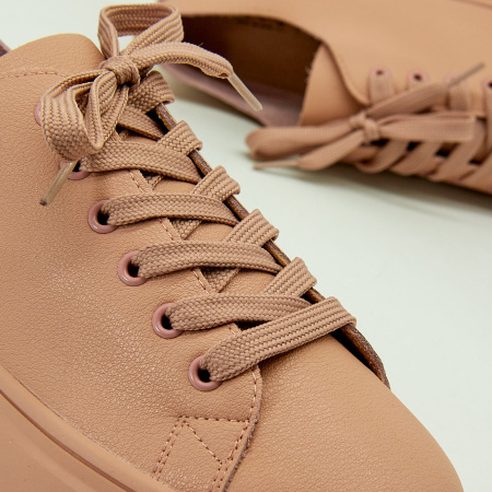 Кеды  женские MYSET  розовый  кожа F-90936 фото в интернет-магазине | Omadey.ru