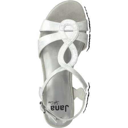 Босоножки  Jana  белый  текстиль F-80812 фото в интернет-магазине | Omadey.ru