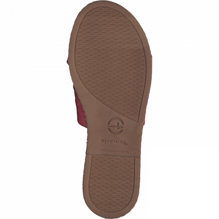 Шлепанцы  Tamaris  коралловый  кожа F-90831 фото в интернет-магазине | Omadey.ru