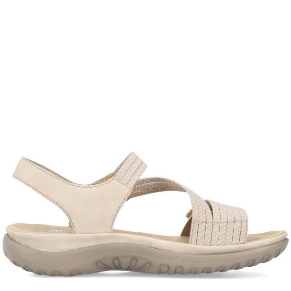 Фото Босоножки  Rieker  бежевый  кожа искусств./текстиль F-400595