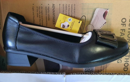 Туфли  Baden  черный  кожа Z-100323 фото в интернет-магазине | Omadey.ru