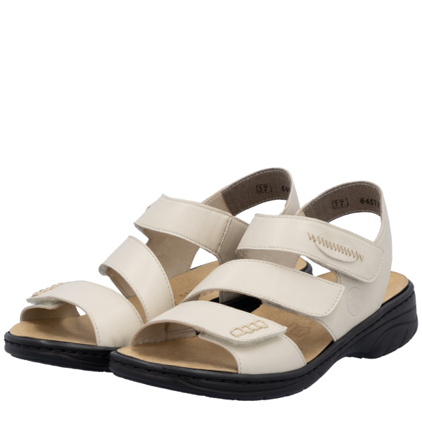 Фото Сандалии  Rieker  бежевый  кожа F-400465