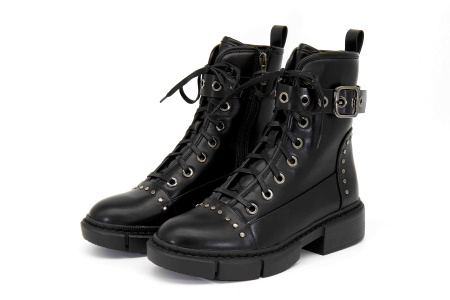 Ботинки  Betsy  черный  кожа искусств. Z-8600 фото в интернет-магазине | Omadey.ru