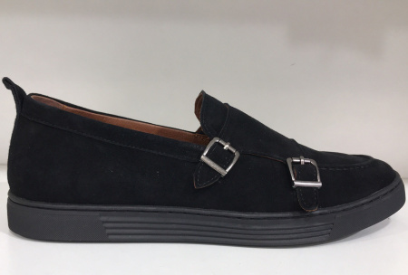 Туфли  Romitan  черный  замша Z-90471 фото в интернет-магазине | Omadey.ru