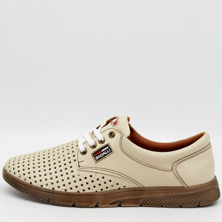 Туфли  Cayman  бежевый  кожа F-90261 фото в интернет-магазине | Omadey.ru