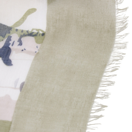 Шарф  женские De esse  зеленый  вискоза/хлопок c10905 фото в интернет-магазине | Omadey.ru