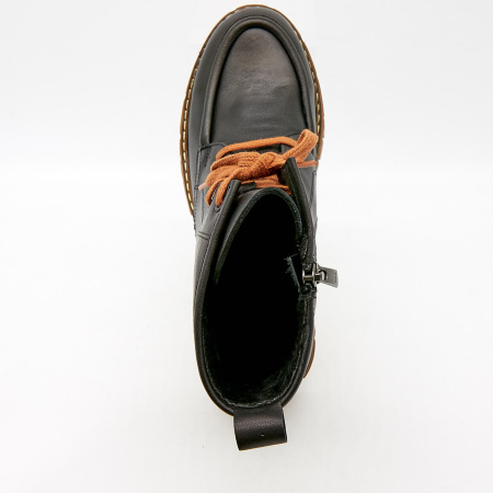 Ботинки  Dakkem  черный  кожа Z-100385 фото в интернет-магазине | Omadey.ru