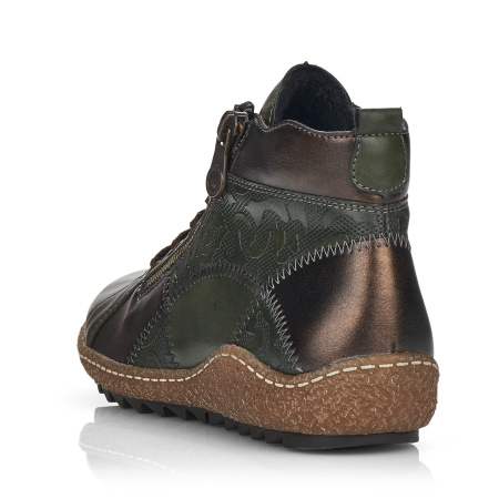 Ботинки  Remonte  зеленый  кожа/кожа искусств. Z-100214 фото в интернет-магазине | Omadey.ru