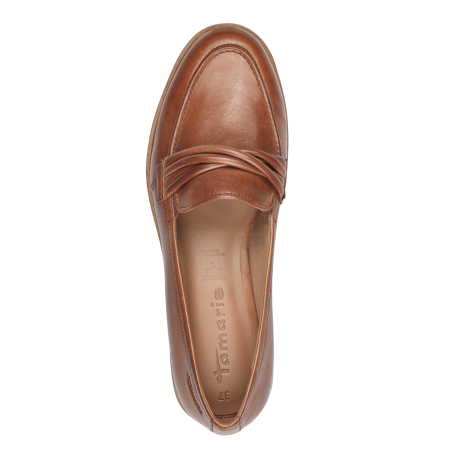 Туфли  Tamaris  коричневый  кожа Z-400388 фото в интернет-магазине | Omadey.ru